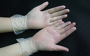 無粉車間一次性pvc無塵手套 280mm