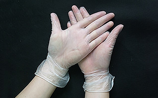 一次性PVC無(wú)粉手套240mm