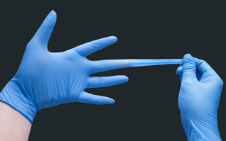 無粉一次性丁晴手套