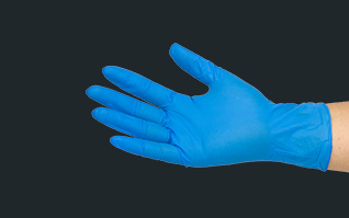 加厚深藍丁晴手套 9寸防油實驗室食品加工丁腈手套